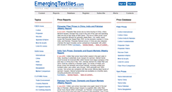 Desktop Screenshot of emergingtextiles.com